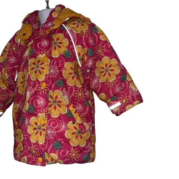 Hanna Andersson Pink Colorful Jacket Toddler Girls 90 3 Zip Hoodie Lightweight - Picture 5 of 10
